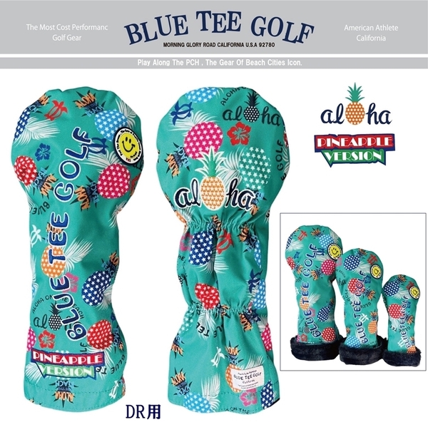□送料無料 DR-GR ブルーティーゴルフ 【ポップン パイン:グリーン】ドライバー用ヘッドカバー BLUE TEE GOLF PHC-03