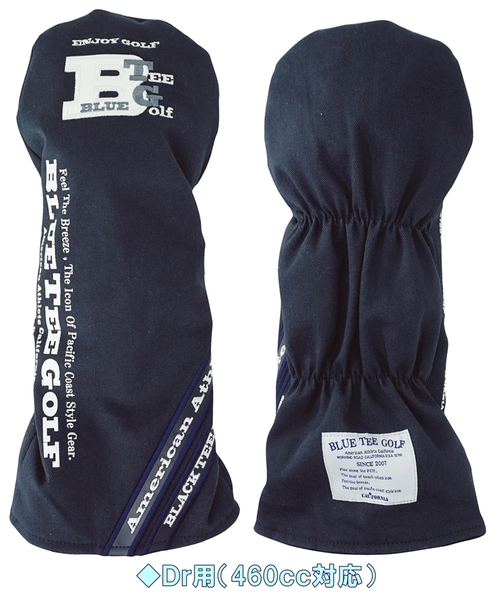 ◎②アウトレット品【DR:ネイビー】ブルーティーゴルフ【ポリキャンバス クラシック】ドライバー用ヘッドカバー BLUE TEE GOLF DHC-001