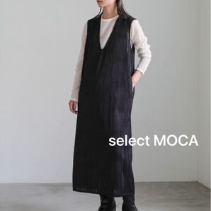 【select MOCA】ウェーブプリーツワンピース