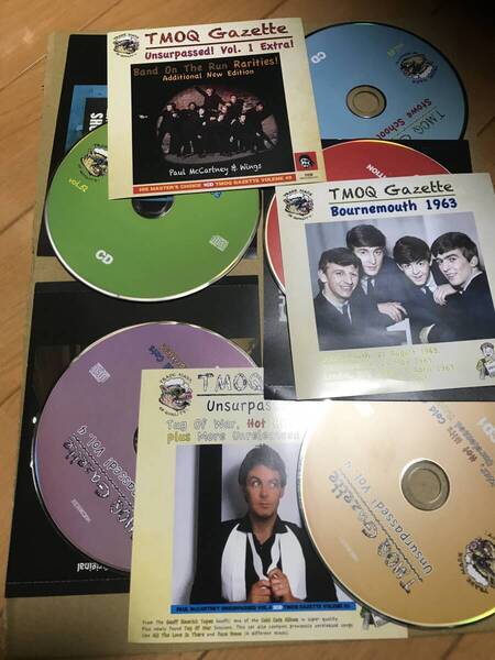 ビートルズ ボーンマス1963 beatles Bournemouth 1963 他5CD Paul McCartney Band&Hot 2種 TMOQ公認ジュエルケース ケースなしセット