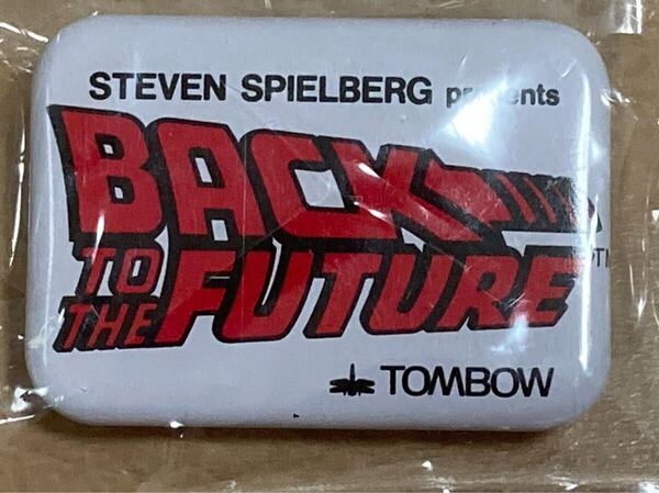 昭和レトロ TOMBOW トンボ 1985年 BACK TO THE FUTURE バックトゥザフューチャー 缶バッジ