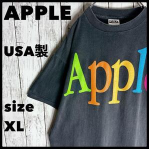 【APPLE】アップル ロゴプリントtシャツ 両面プリント USA製 古着