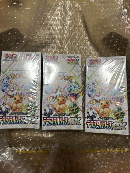 ポケモンカードゲーム テラスタルフェスex 3BOX シュリンク付 新品未開封