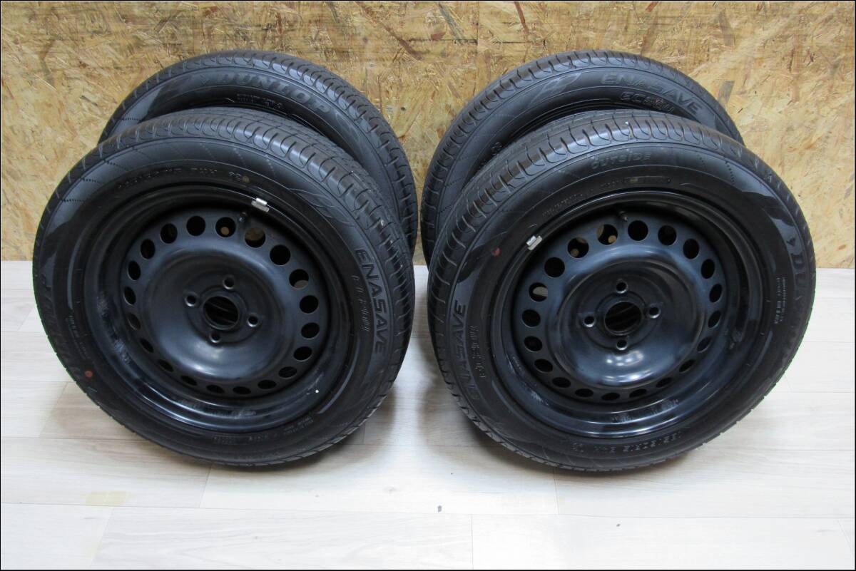 DUNLOP アクア ヴィッツ 新品 夏タイヤ 中古アルミ ダンロップ