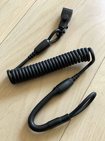 T刻印 カールコード ランヤード けん銃吊り紐 現行 強化型 警察 匿名配送 送料無料