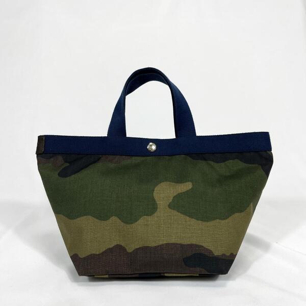 <美品・限定!!>■Herve Chapelier エルベシャプリエ 舟形トートバッグ M ナイロン 普段使い お洒落 カモフラージュ 707 管:K-2505044