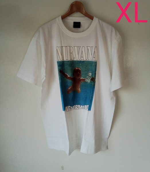ニルヴァーナ NIRVANA NEVERMIND バンドTシャツ(XL)m06