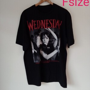 WEDNESDAY ウェンズデー・アダムス ジェナ 独特ダンス 映画Tシャツ(F)N28