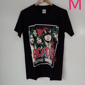 AC/DC エーシー・ディーシー 地獄のハイウェイ バンドTシャツ(M)ア22