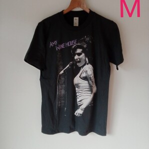 歌姫 エイミー・ワインハウス AMY バンドTシャツ(M)J48