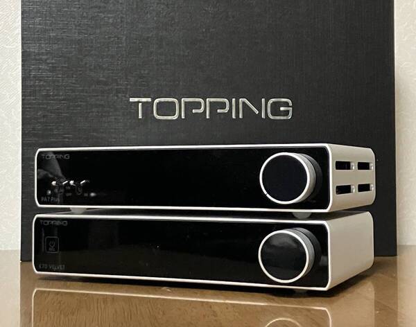 【美品】TOPPING USB-DAC E70 VELVET & クラスDパワーアンプ PA7 PLUS
