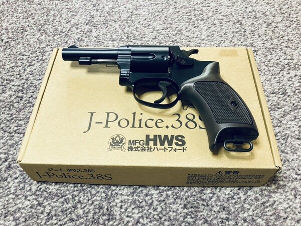 【中古美品・希少】HWS ハートフォード J-Police.38S 3inch. HW ブルーブラック 発火モデルガン ポリスリボルバー ニューナンブM60 M360J