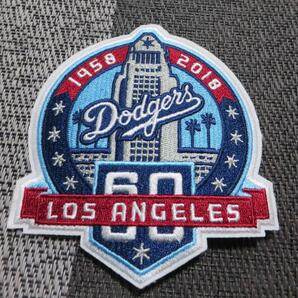 空球場60TH新品MLBロサンゼルス・ドジャース60周年記念 Los Angeles Dodgers 野球ベースボール刺繍ワッペン激渋◆アメリカ◆メジャーリーグ