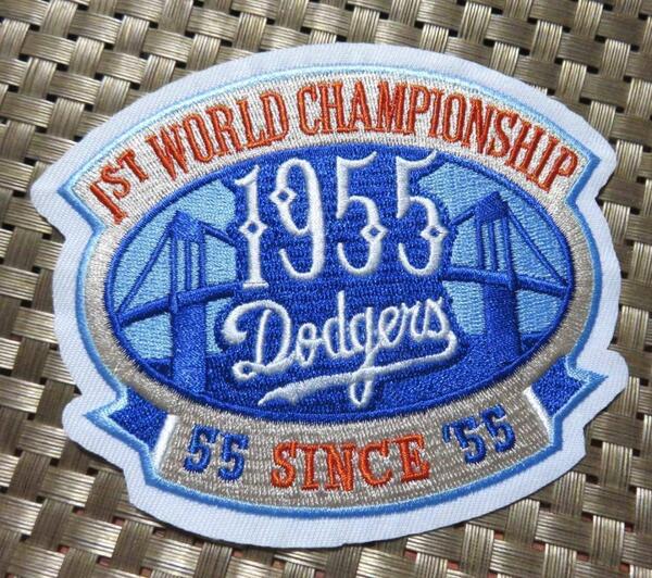 《青橋LA1955》 青橋LA◆新品MLB ロサンゼルス・ドジャース 優勝記念LA Dodgers 野球 ベースボール 刺繍ワッペン◆メジャーリーグ