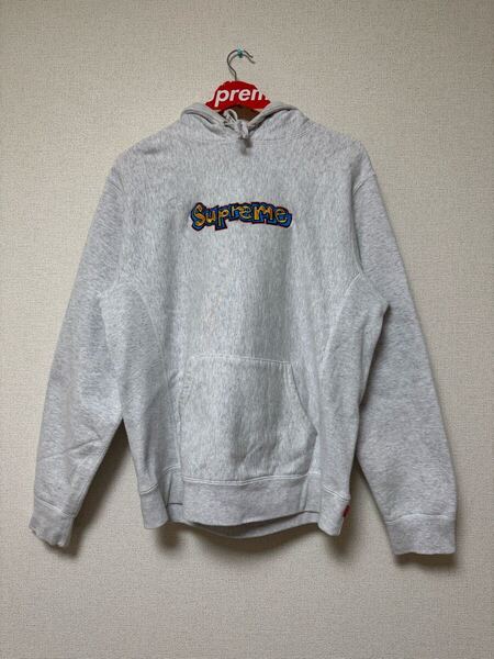 Supreme Gonz Logo Hooded Sweatshirt SS18 刺繍ロゴ グレー パーカー シュプリーム サイズ M ジャケット フーディ スウェット トレーナー