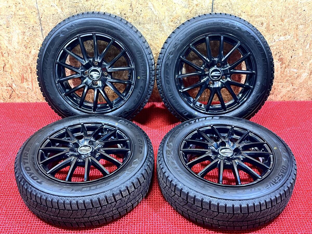 中古溝あり‼️グッドイヤースタッドレスセット2022年製185/65R15