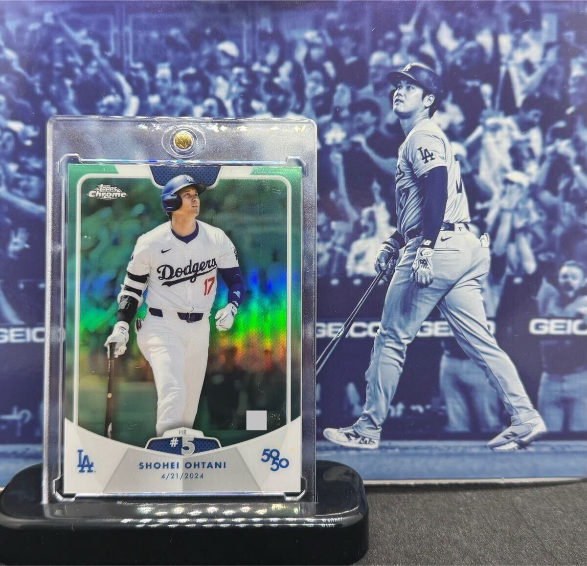 大谷翔平カード topps chrome BLACK 2021 限定199枚 - メルカリ