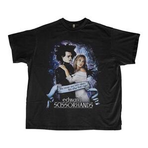 Edward Scissorhands シザーハンズ Tシャツ ブラック,