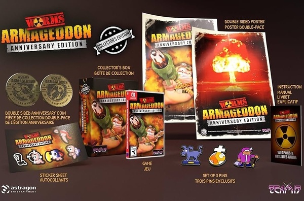 海外版Switch ワームス・アルマゲドン限定版 ★欧州版スイッチ Worms Armageddon Anniversary Collector´s Edition 国内未発売
