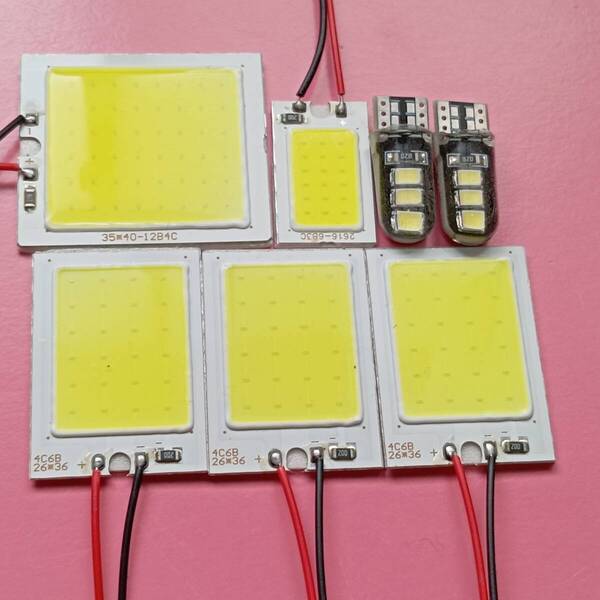 アイシス ANM10系 ZNM10系 T10 LED ルームランプ 7個セット 超爆光 COB 全面発光 ホワイト トヨタ /s24/c48/c18/c6