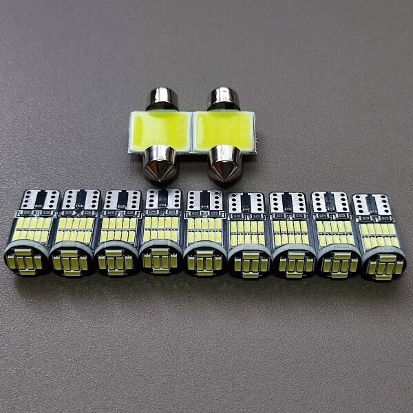 超爆光!L350S L360S タント T10 LED ルームランプ 車幅灯 ナンバー灯 11個セット ホワイト ダイハツ /26/t31