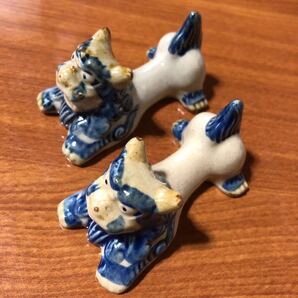 〈送料無料〉箸置き シーサー やちむん 沖縄 箸置 はしおき 守り神 オブジェ