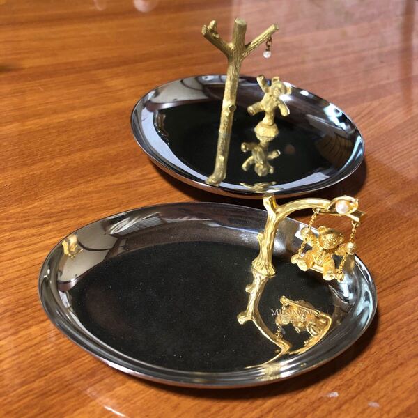〈送料無料〉ミキモト ブランコ アクセサリートレイ くま 真珠 パール ジュエリートレイ アクセサリーツリー スタンド 小物入れ トレイ