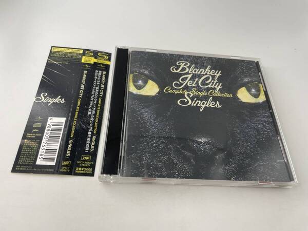 帯付き COMPLETE SINGLE COLLECTION SINGLES SHM-CD CD BLANKEY JET CITY ブランキー・ジェット・シティ 3H19-05! 中古