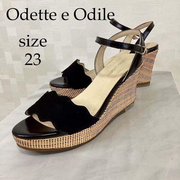 ★美品★ Odette e Odile ウェッジソールサンダル 23