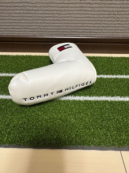 送料込み トミーヒルフィガー パター カバー ヘッドカバー ホワイト 白 TOMMY HILFIGER