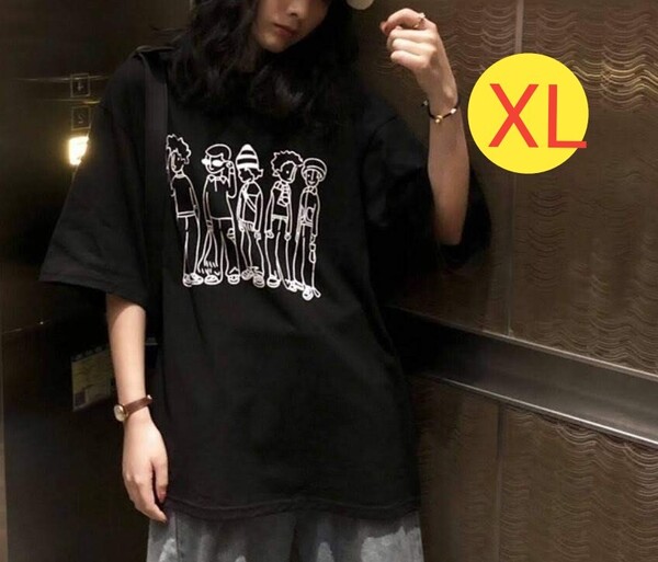 レディース Tシャツ 半袖 おしゃれ かわいい 人気 かっこいい ゆったり ブラック