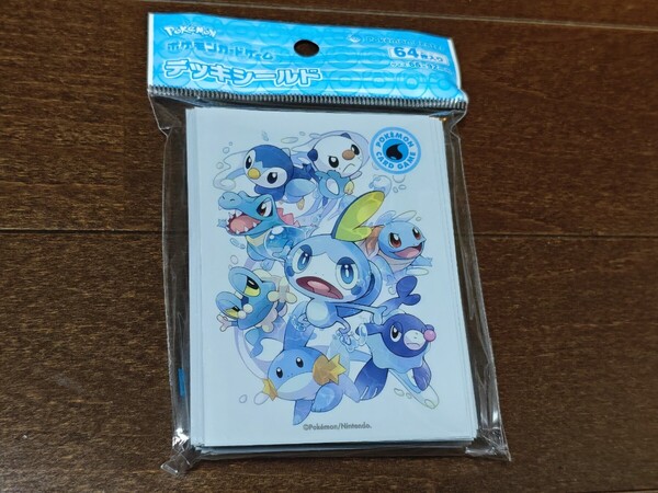 ポケモンカード★タイプファイターズ 水★デッキシールド★新品未開封★64枚★スリーブ★メッソン ゼニガメ ポッチャマ ワニノコ★送料無料
