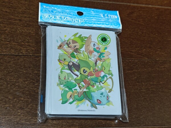 ポケモンカード★タイプファイターズ 草★デッキシールド★新品未開封★64枚★スリーブ★サルノリ フシギダネ チコリータ キモリ★送料無料