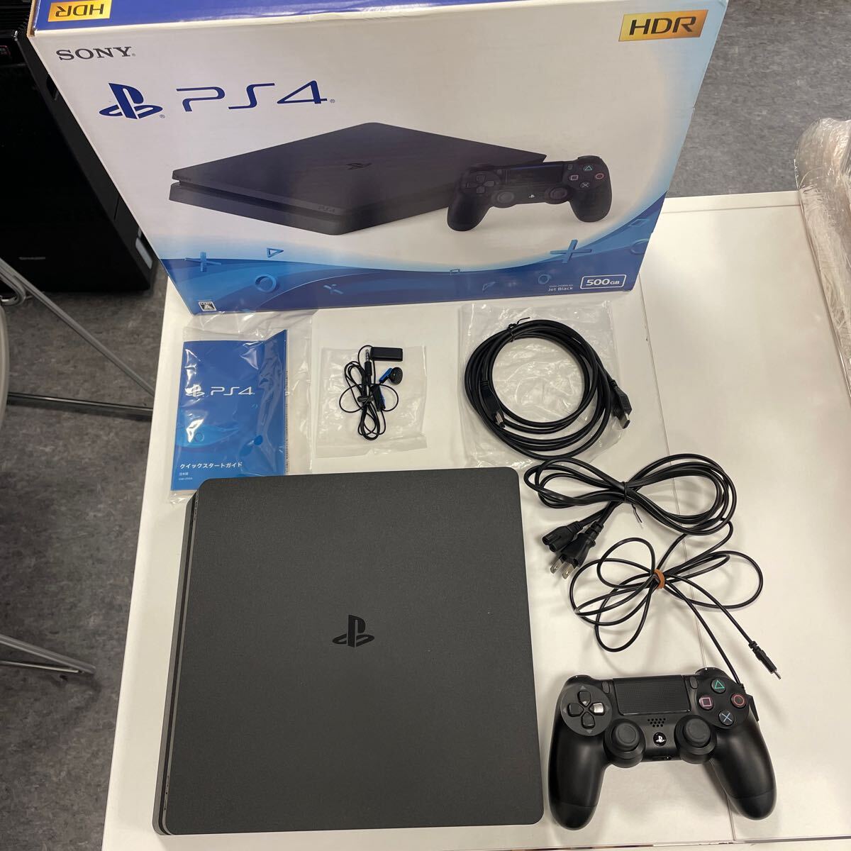 1円】PS4 本体/箱 セット 500GB ブラック SONY PlayStation4 CUH
