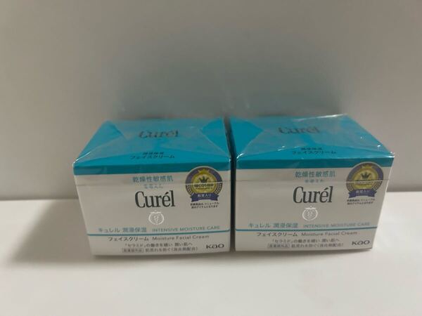 送料無料 花王 キュレル 潤浸保湿フェイスクリーム 40g2個