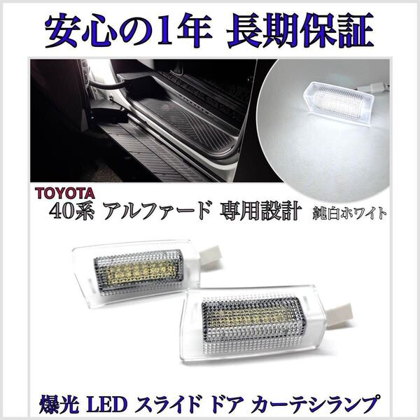 【安心の1年保証】新型 40系 アルファード ハイブリッド エグゼクティブラウンジ AAHH45W LED スライドドア カーテシランプ フットランプ