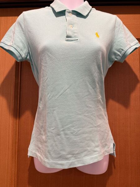 送料無料 RALPH LAUREN ラルフローレン ポロシャツ 半袖 綿100% コットン レディース Mサイズ 中古品 インパクト21