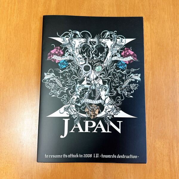 X JAPAN 攻撃再開 2008年 LIVE パンフレット&缶ミラー2つ