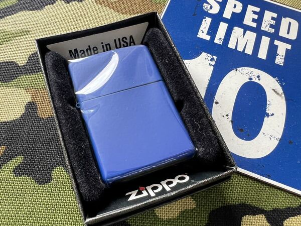 ●新品●送料込●US加工 ロイヤル ブルー マット スタンダード ジッポーライター mercismith2zippo #229/Royal Blue Matte USA