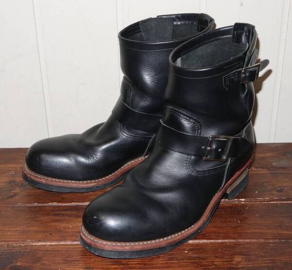 美品 RED WING レッドウィング 2976 エンジニア ブーツ ショート ブラッククローム 9.5D 27.5㎝ / REDWING レッドウイング