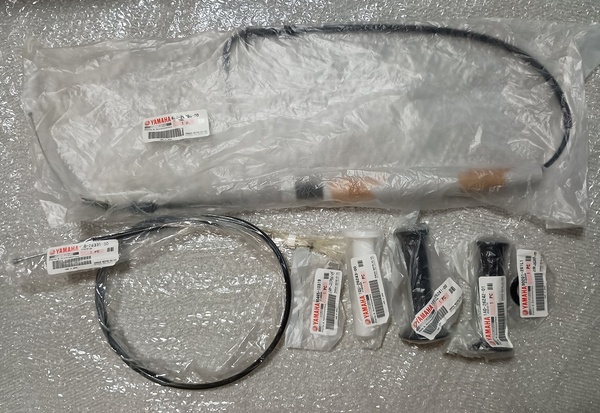 RZ250 4L3 RZ350 4U0 パーツリスト 31_ ステアリングハンドル.ケーブル 純正部品 セット 未使用