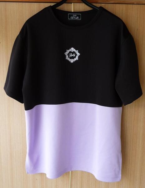 rady レディー メンズ バイカラーT L 黒 紫 ブラック パープル MICHELL MACARON ミシェルマカロン lUXE/R CHERI MI REGALECT リエンダ