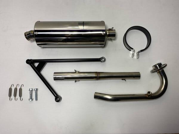 ガレージ バル製 4.5型シグナスX レース用マフラー タイプ3 消音100φサイレンサー仕様