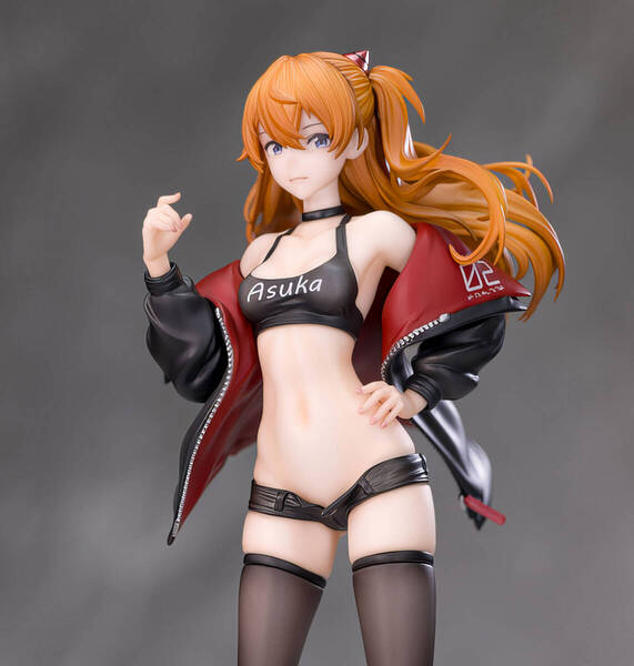 アスカ・ラングレー クールカジュアルウェアVer. 完成品塗装済みガレージキットフィギュア 1/6スケール 高さ22cm 即決 送料無料