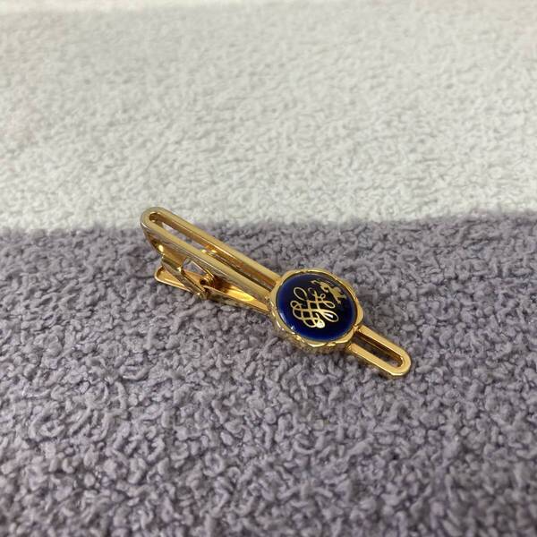 【ロイヤルコペンハーゲン】ネクタイピン ゴールド ネイビー 結婚式 フォーマル ビジネス パーティー 陶器 獅子