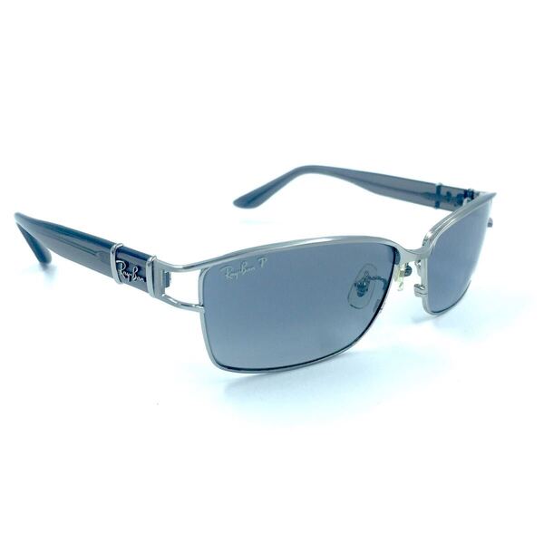 【ヴィンテージ】シルク無し Ray-Ban レイバン RB3419 偏光サングラス シルバー 紫外線カット