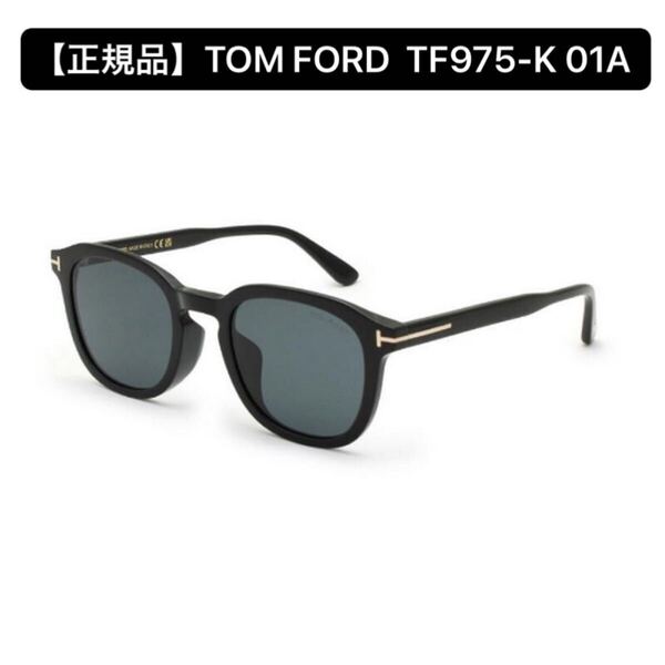 【正規品】TOM FORD トムフォード TF975-K 01A サングラス ブラック ft0975 Shiny Black アジアンフィット