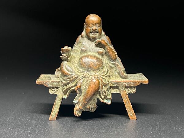 仏教美術 骨董品 置物 縁起物 弥勒仏 お守り 金運財運 中国美術 コレクション
