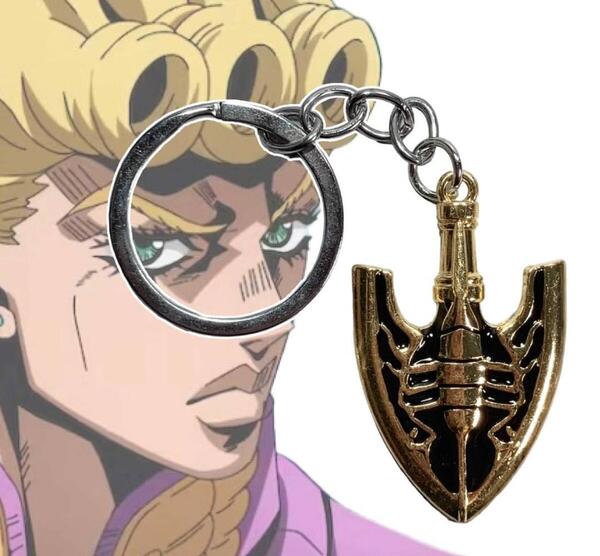 「ジョジョの奇妙の冒険 ジョルノ・ジョバァーナ/スタンドの矢 ゴールド キーホルダー」tface-g 【タグ:アニメ、アクセサリー】1 T01