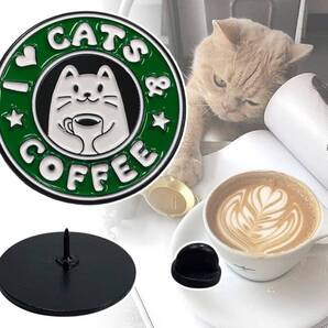 「ピンバッジ 猫とコーヒーを愛してる」tface-g 【タグ:アクセサリー】2 T12